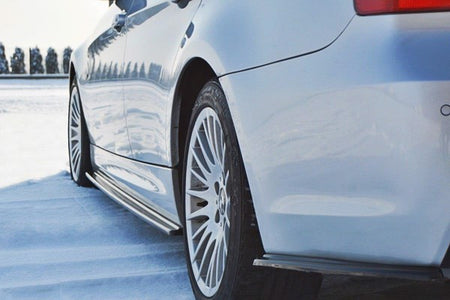 Maxton Side Skirts Diffusers For BMW 3 E90/91 Mpack - Gloss Black