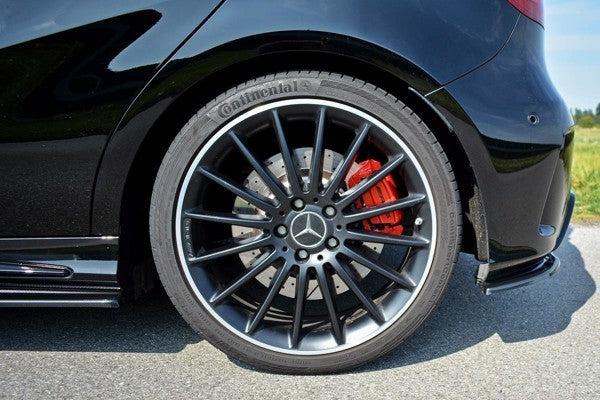 Maxton Rear Side Splitters Mercedes A W176 Amg Facelift - Gloss Black
