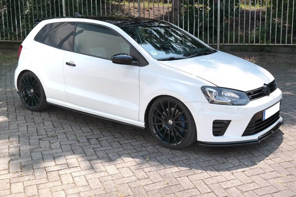 Maxton Side Skirts Diffusers Volkswagen Polo Mk5 R Wrc - Gloss Black