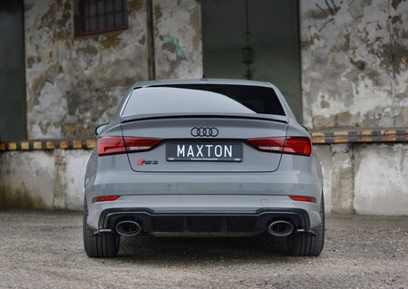 Maxton Rear Side Splitters Audi RS3 8V Fl Sedan - Gloss Black