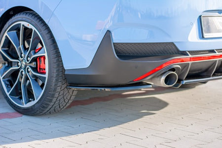 Maxton Rear Side Splitters Hyundai I30 N Mk3 Fastback  - Gloss Black
