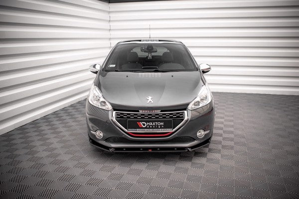 Maxton Front Splitter V.2 Peugeot 208 Gti Mk1 - Gloss Black
