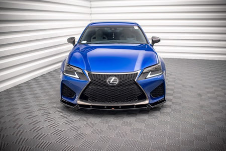 Maxton Front Splitter V.1 Lexus Gs F Mk4 Facelift - Gloss Black