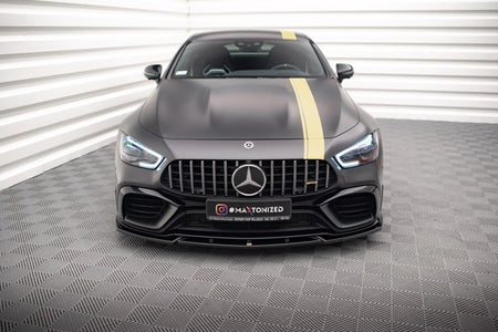Maxton Front Splitter V.3 Mercedes-Amg Gt 63S 4-Door Coupe Aero - Gloss Black