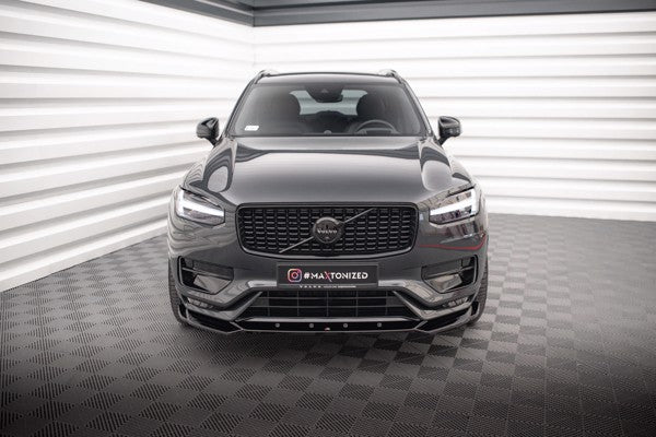Maxton Front Splitter V.1 Volvo Xc90 R-Design Mk2 Facelift - Gloss Black