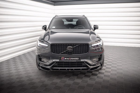 Maxton Front Splitter V.1 Volvo Xc90 R-Design Mk2 Facelift - Gloss Black