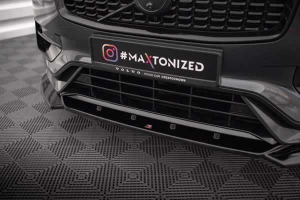 Maxton Front Splitter V.1 Volvo Xc90 R-Design Mk2 Facelift - Gloss Black
