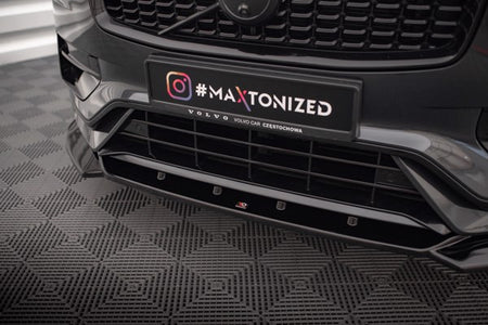 Maxton Front Splitter V.1 Volvo Xc90 R-Design Mk2 Facelift - Gloss Black