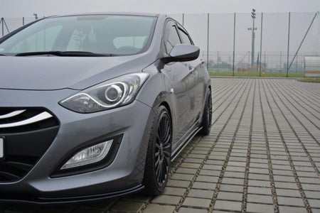 Maxton Side Skirts Diffusers Hyundai I30 Mk.2 - Gloss Black