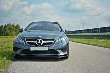 Maxton Front Splitter V.1 Mercedes E W212 - Gloss Black