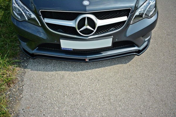 Maxton Front Splitter V.1 Mercedes E W212 - Gloss Black
