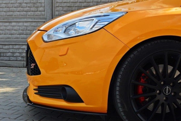 Maxton Front Splitter V.2 Ford Focus St Mk3 - Gloss Black