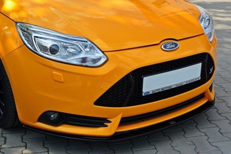 Maxton Front Splitter V.2 Ford Focus St Mk3 - Gloss Black