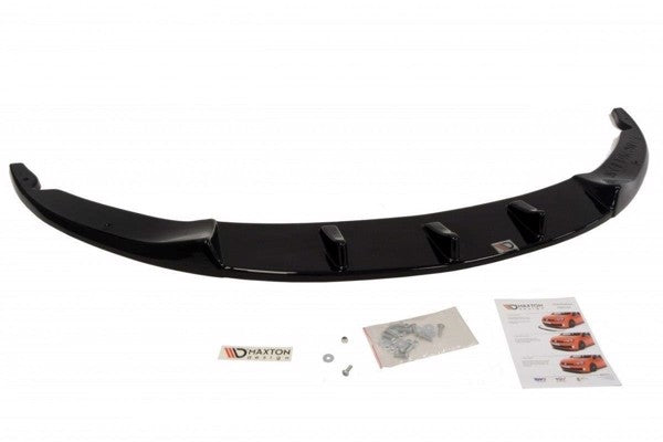 Maxton Front Splitter Opel Corsa D Nurburg (For Opc / Vxr Bumper) - Gloss Black