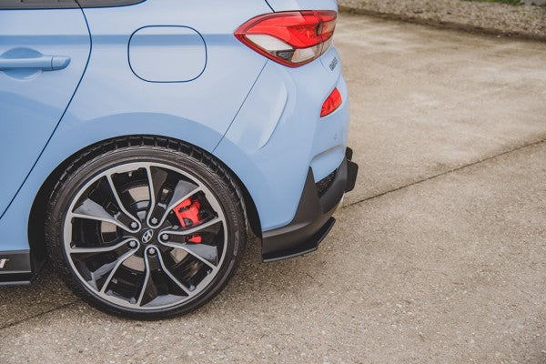 Maxton Racing Durability Rear Side Splitters Hyundai I30 N Mk3 Hatchback - Black