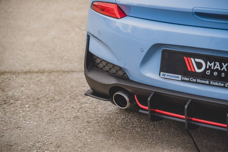 Maxton Racing Durability Rear Side Splitters Hyundai I30 N Mk3 Hatchback - Black