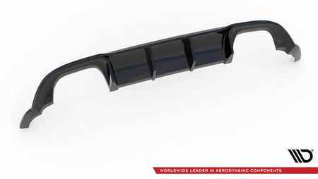 Maxton Rear Valance V.3 VW Golf 7 R Facelift - Gloss Black