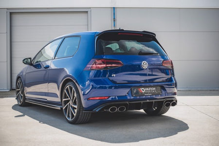 Maxton Rear Valance V.3 VW Golf 7 R Facelift - Gloss Black