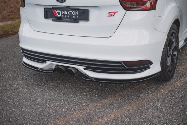 Maxton Rear Side Splitters V.2 Ford Focus St Mk3 Facelift - Gloss Black