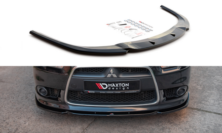 Maxton Front Splitter Mitsubishi Lancer Sportback Mk8 - Gloss Black