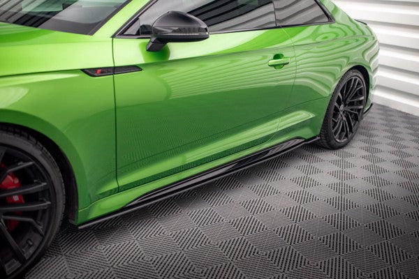 Maxton Street Pro Side Skirts Diffusers Audi RS5 Coupe F5 Facelift - Black