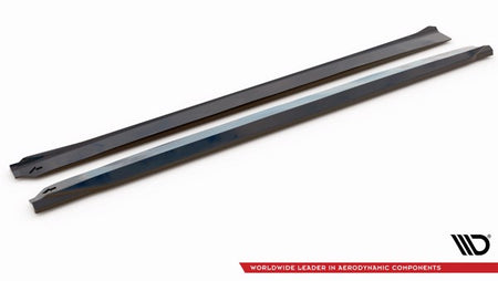 Maxton Side Skirts Diffusers Volvo Xc90 R-Design Mk2 Facelift - Gloss Black