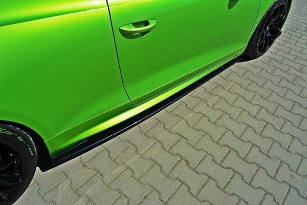 Maxton Side Skirts Diffusers VW Scirocco R - Gloss Black