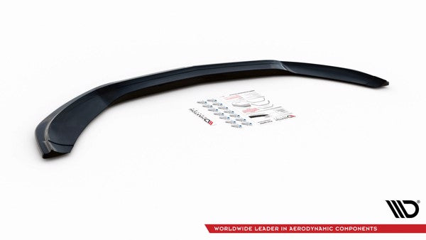 Maxton Front Splitter V.1 Mercedes- Benz C43 Amg W205 - Gloss Black