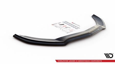 Maxton Front Splitter V.1 Mercedes- Benz C43 Amg W205 - Gloss Black