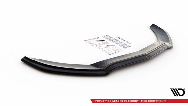 Maxton Front Splitter V.1 Mercedes- Benz C43 Amg W205 - Gloss Black