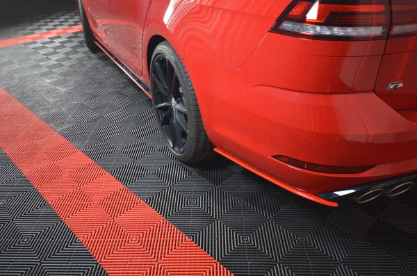 Maxton Rear Side Splitters V.2 VW Golf 7 R Variant Facelift  - Gloss Black