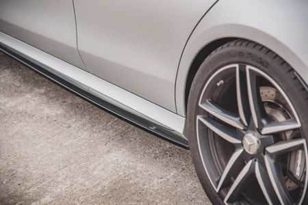 Maxton Side Skirts Diffusers Mercedes-Benz E63 Amg Estate/Sedan S213/W213 - Gloss Black