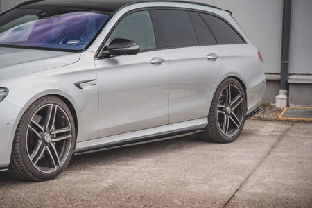 Maxton Side Skirts Diffusers Mercedes-Benz E63 Amg Estate/Sedan S213/W213 - Gloss Black