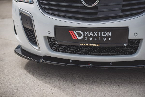 Maxton Front Splitter V.1 Opel Insignia Mk. 1 Opc Facelift - Gloss Black