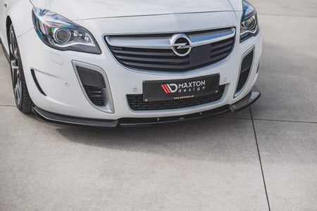 Maxton Front Splitter V.1 Opel Insignia Mk. 1 Opc Facelift - Gloss Black