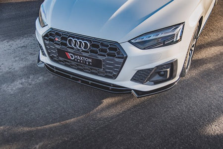 Maxton Front Splitter V.2 Audi S5 / A5 S-Line F5 Facelift - Gloss Black