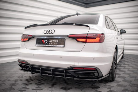 Maxton Spoiler Cap Audi A4 Sedan B9 Facelift - Gloss Black