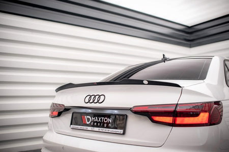Maxton Spoiler Cap Audi A4 Sedan B9 Facelift - Gloss Black