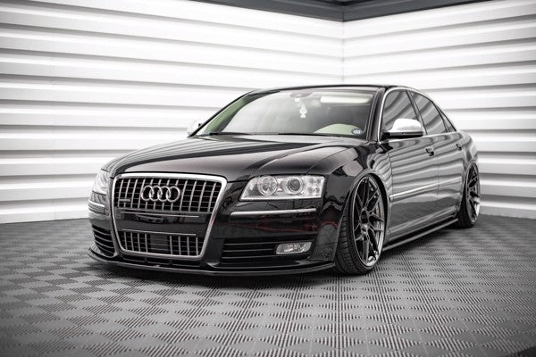 Maxton Front Splitter VW Audi S8 D3 - Gloss Black