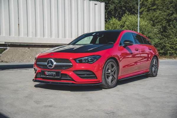 Maxton Front Splitter V.2 Mercedes-Benz Cla Amg-Line C118 - Gloss Black