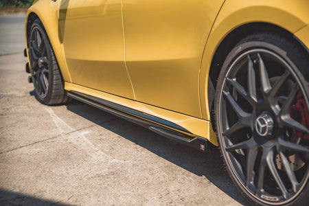 Maxton Side Skirts Diffusers Mercedes-Amg A 45 S W177 - Gloss Black