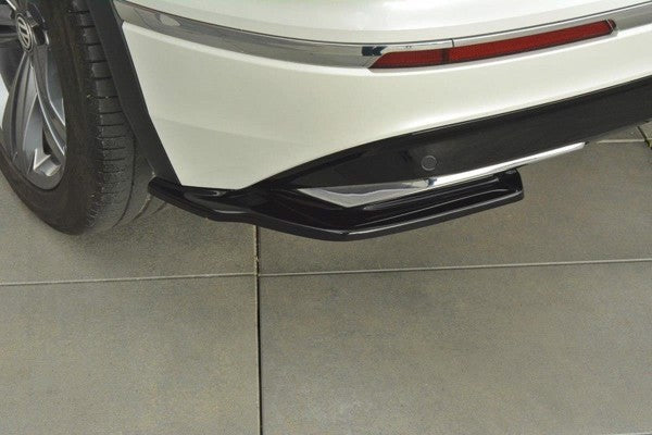 Maxton Rear Side Splitters VW Tiguan Mk2 R-Line - Gloss Black
