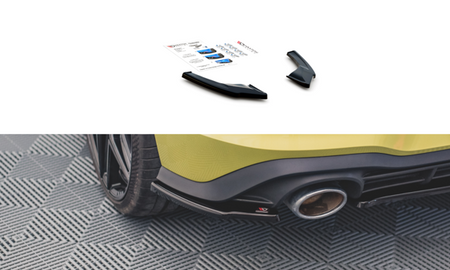 Maxton Rear Side Splitters V.2 Volkswagen Golf 8 Gti Clubsport - Gloss Black