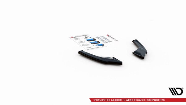 Maxton Rear Side Splitters V.2 Volkswagen Golf 8 Gti Clubsport - Gloss Black