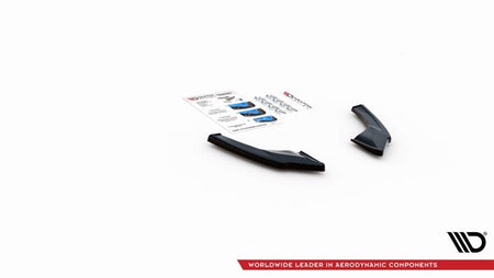 Maxton Rear Side Splitters V.2 Volkswagen Golf 8 Gti Clubsport - Gloss Black