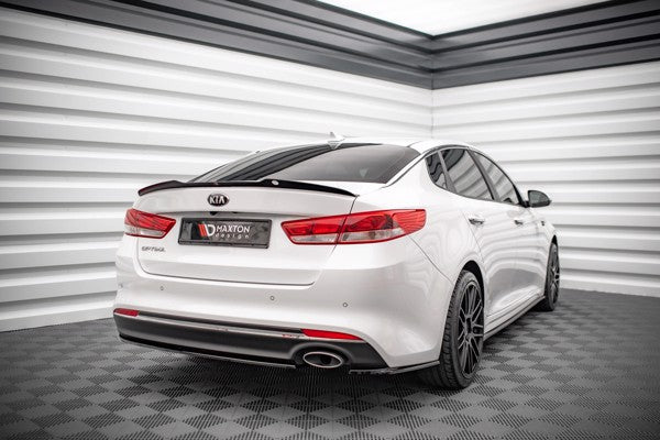 Maxton Rear Side Splitters Kia Optima Mk4 - Gloss Black