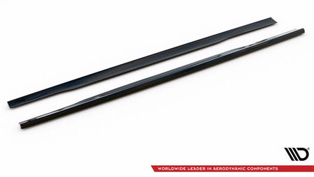 Maxton Side Skirts Diffusers V.1 Audi S8 D4 - Gloss Black