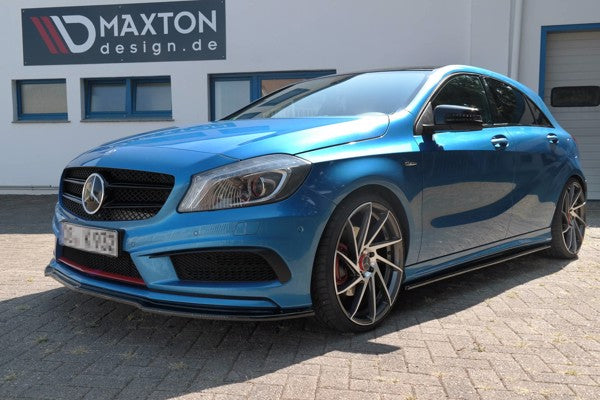 Maxton Front Splitter Mercedes-Benz W176 Amg-Line Preface - Gloss Black