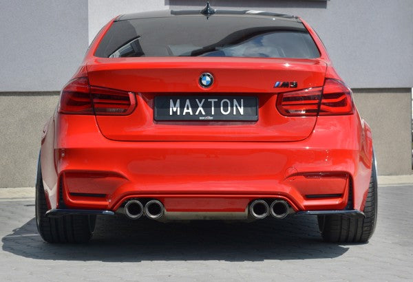 Maxton Rear Side Splitters V.1 BMW M3 F80 - Gloss Black