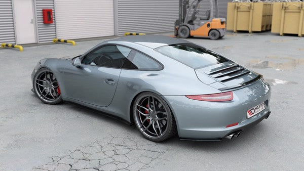 Maxton Side Skirts Diffusers Porsche 911 Carrera 991 - Gloss Black
